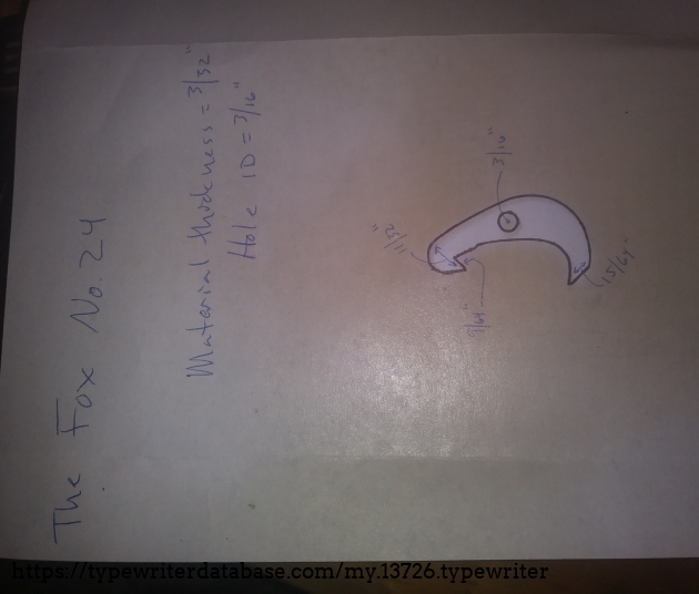 Just got this in the mail from a friend with a Fox 24, I'm sending this off to a machinist friend. Just got this in the mail from a friend with a Fox 24, I'm sending this off to a machinist friend.