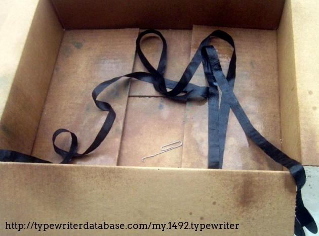 Original ribbon is very short, no more than a couple feet. Original ribbon is very short, no more than a couple feet.