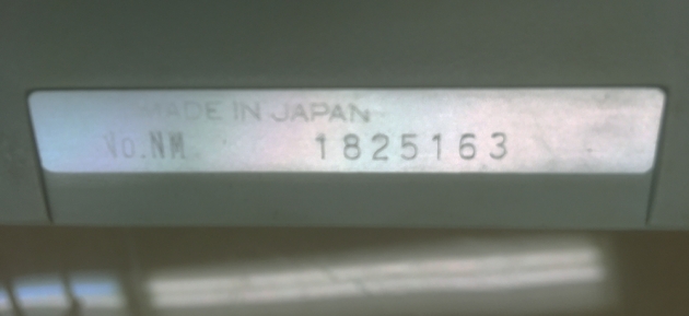 1970 Royal "(Silver-Seiko) Sprite" serial number location...