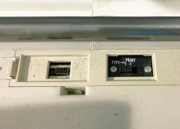 Brother "EM-701 fx" from the type/printer switch on the back... Brother "EM-701 fx" from the type/printer switch on the back...