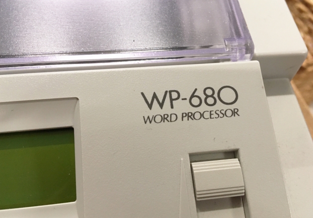 Brother "WP-680" from the model logo on the front... Brother "WP-680" from the model logo on the front...