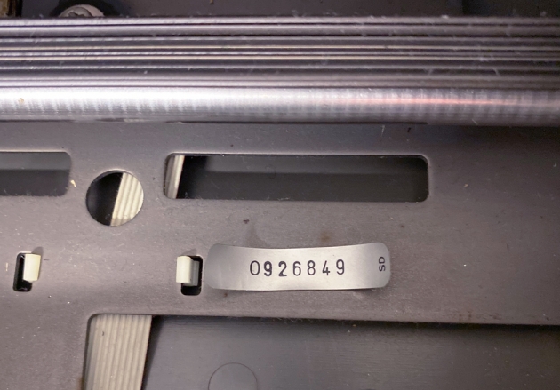 IBM "Actionwriter 1" serial number location... IBM "Actionwriter 1" serial number location...