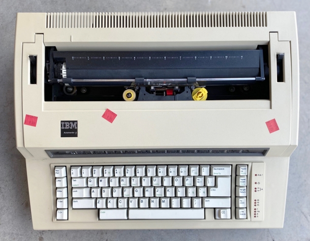 IBM "Actionwriter 1" from the top... IBM "Actionwriter 1" from the top...
