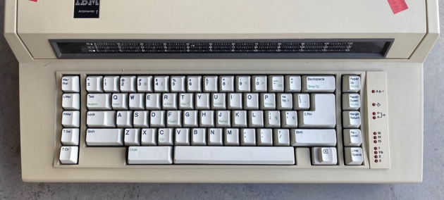 IBM "Actionwriter 1" from the keyboard... IBM "Actionwriter 1" from the keyboard...