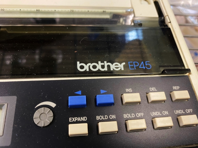 Brother "EP-45" from the model logo on the top... Brother "EP-45" from the model logo on the top...